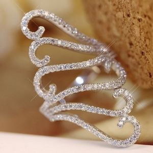 925 Sterling Silver Diamond Cocktail Ring